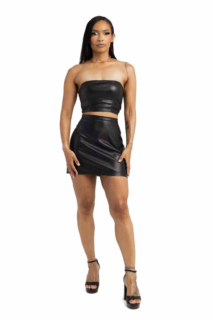 Leather Mini Skirt