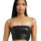 Leather Tube Top