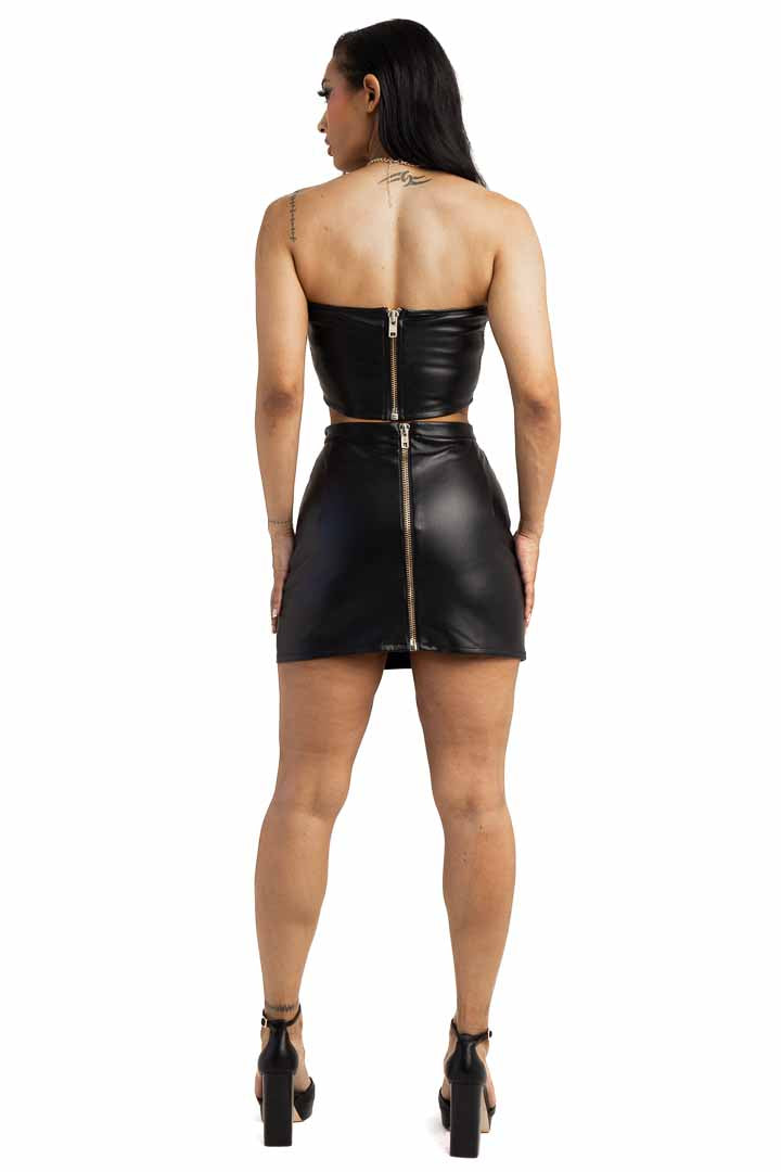 Leather Tube Top