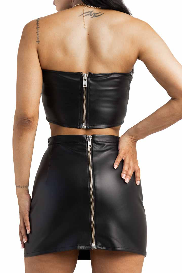 Leather Mini Skirt