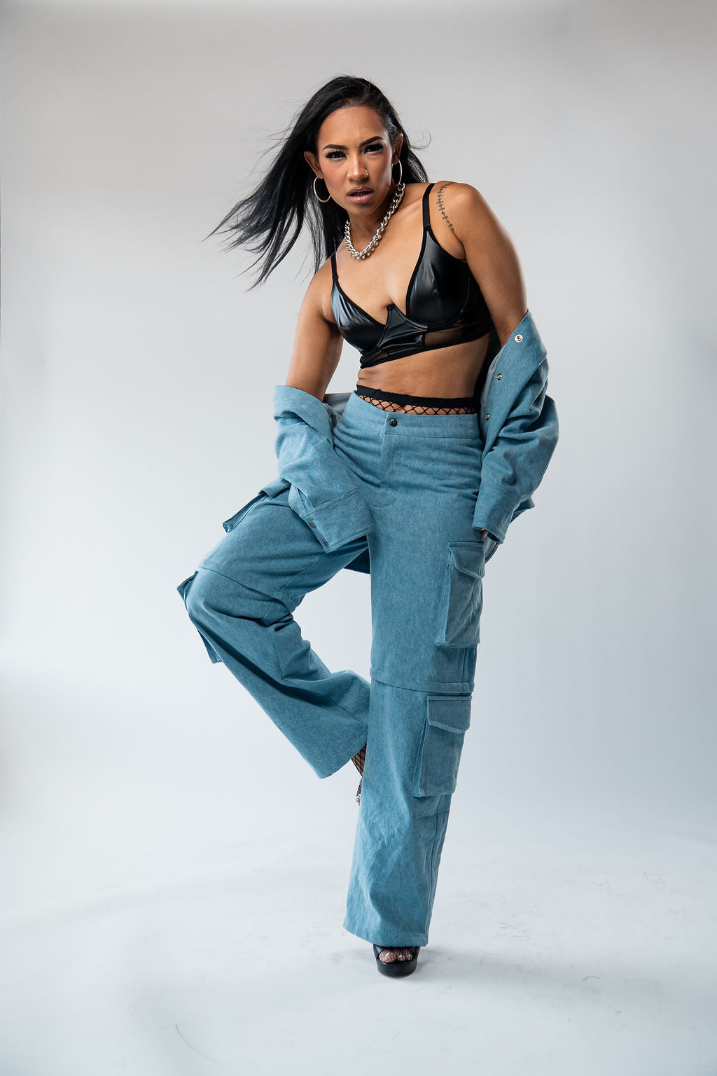 Denim Cargos